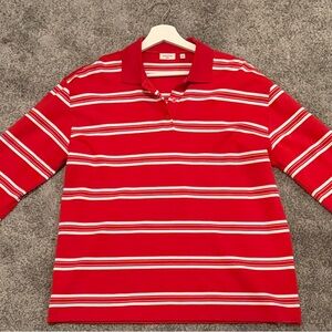 Aritzia Red and White Striped Long Sleeve Top